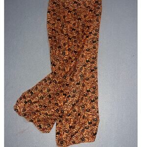 Halloween Scarf Orange Black Pumpkins Cats